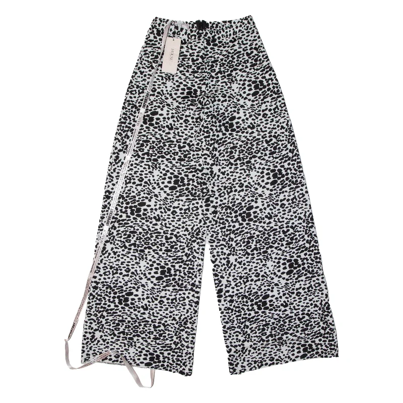 HOUSE OF CB Animal Print Womens Trousers White Relaxed Wide-Leg W26 L35 Trousers luxurious premium HOUSE OF CB Animal Print Womens Trousers White Relaxed Wide-Leg W26 L35 Trousers luxurious premium
