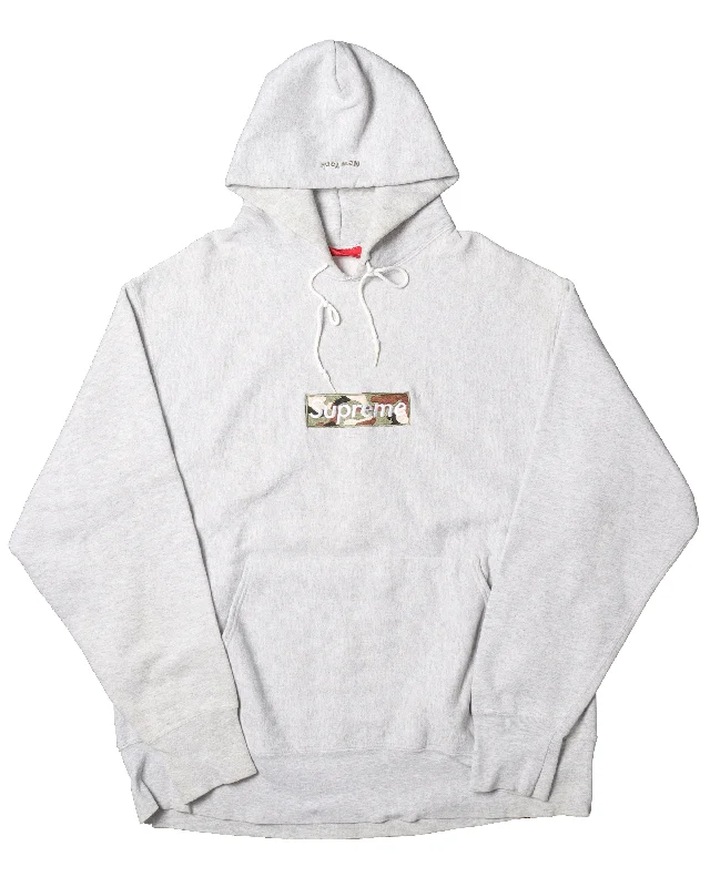 1 year Anniversary 1995 Camo Box Logo Hoodie Hoodie with Longline Fit Extended Stylish 1 year Anniversary 1995 Camo Box Logo Hoodie Hoodie with Longline Fit Extended Stylish