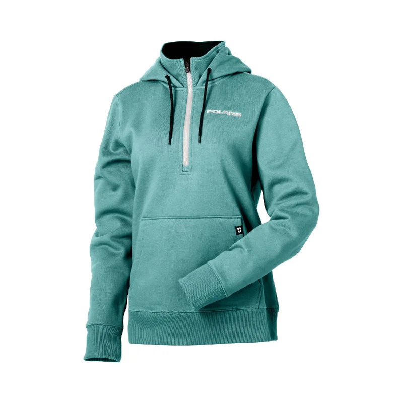 Polaris Women's Journey Hoodie, Teal | 2833098 Hoodie with Back Slit Movement Comfort Polaris Women's Journey Hoodie, Teal | 2833098 Hoodie with Back Slit Movement Comfort