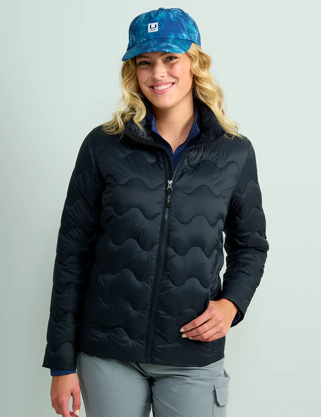 Women's Huk Wave Jacket in Black Denim Jacket Leather Jacket Suede Jacket