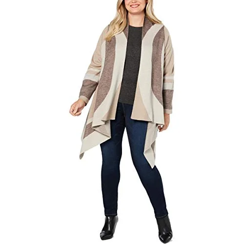 I.N.C. Plus Size Colorblocked Draped Cozy Cardigan Asymmetrical,ymmetric Pencil Cardigan I.N.C. Plus Size Colorblocked Draped Cozy Cardigan Asymmetrical,ymmetric Pencil Cardigan