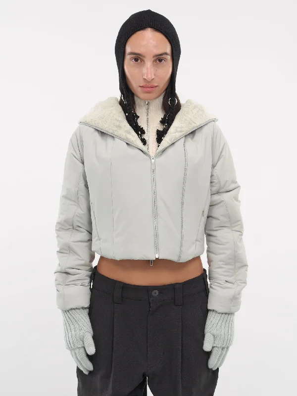 Padded Crop Jacket & Gloves (JK7FG-FRENCH-GREY) Lace Jacket Ribbed Jacket Sequined Jacket Padded Crop Jacket & Gloves (JK7FG-FRENCH-GREY) Lace Jacket Ribbed Jacket Sequined Jacket