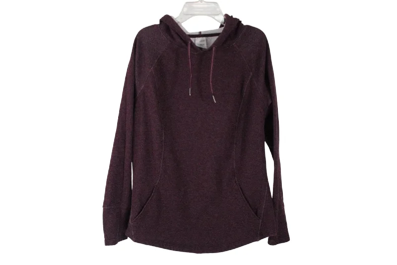 Athletic Works Burgundy Hoodie | M Hoodie with Ribbed Hem Stretchable Secure