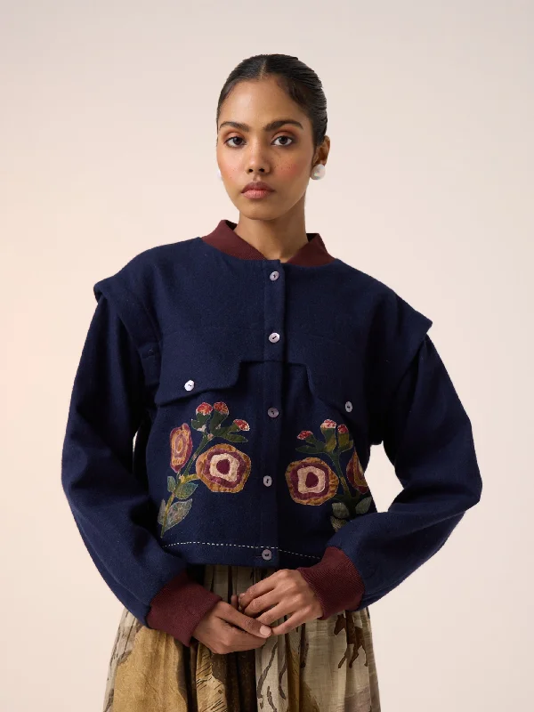 Bert Jacket Notch Collar Jacket Peter Pan Collar Jacket Cowl Neck Jacket