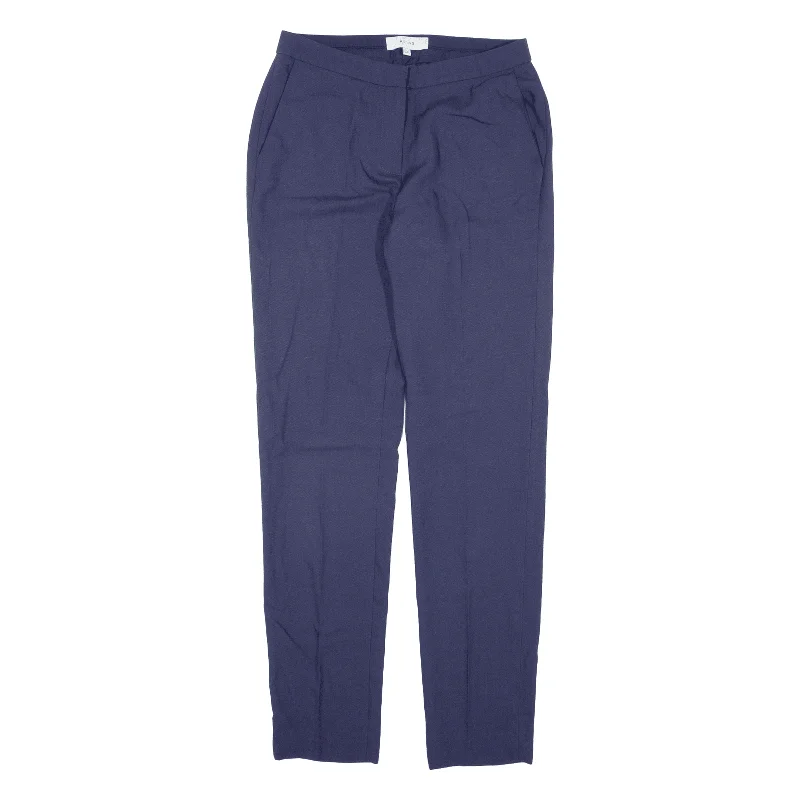 REISS Pleated Trousers Blue Slim Skinny Viscose Womens W26 L29 Trousers Yoga Stretchy REISS Pleated Trousers Blue Slim Skinny Viscose Womens W26 L29 Trousers Yoga Stretchy