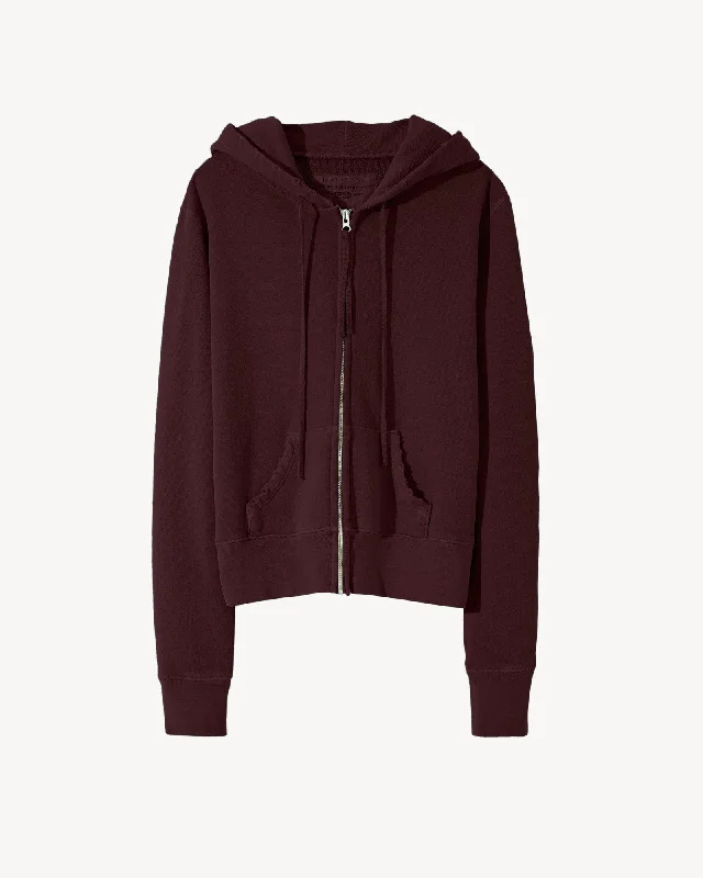 Callie Zip Hoodie Hoodie with Color Block Contrast Stylish