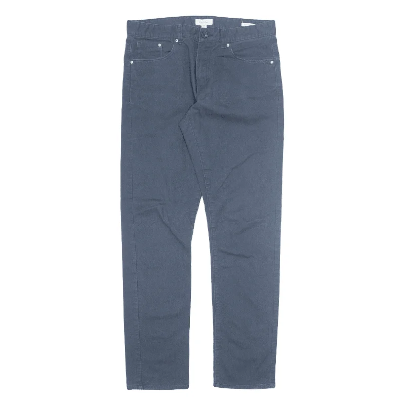 CALVIN KLEIN Trousers Blue Slim Straight Womens W30 L32 Trousers versatile all-occasion CALVIN KLEIN Trousers Blue Slim Straight Womens W30 L32 Trousers versatile all-occasion