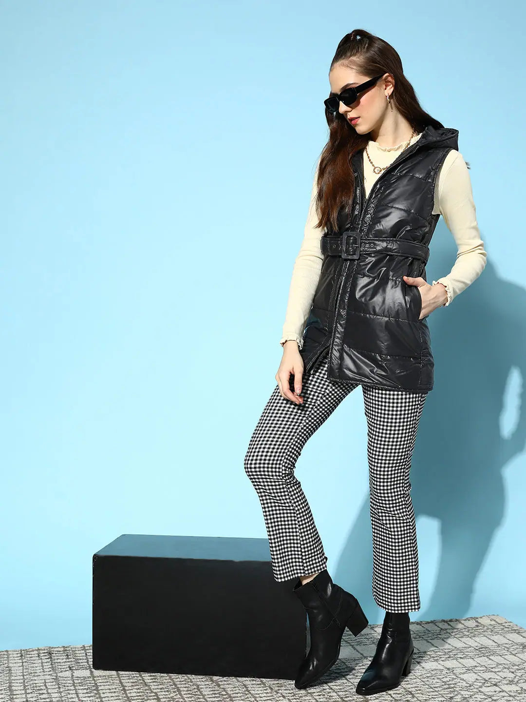 Women Solid Standard Black Jacket V-Neck Jacket Boat Neck Jacket Square Neck Jacket Women Solid Standard Black Jacket V-Neck Jacket Boat Neck Jacket Square Neck Jacket