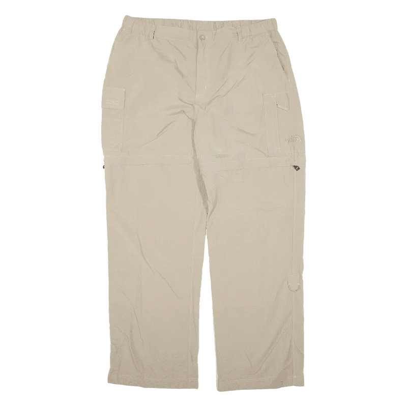 THE NORTH FACE Cargo Zip-Off Womens Trousers Beige Loose Straight Nylon W33 L30 Trousers Business Professional THE NORTH FACE Cargo Zip-Off Womens Trousers Beige Loose Straight Nylon W33 L30 Trousers Business Professional