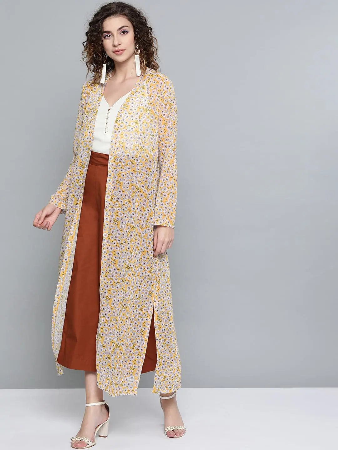 Women Printed Yellow Full Sleeve Jacket Nylon Jacket Polyester Jacket Spandex Jacket Women Printed Yellow Full Sleeve Jacket Nylon Jacket Polyester Jacket Spandex Jacket