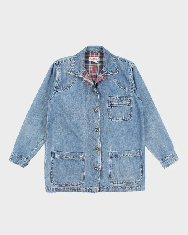 Vintage 90s Cabin Creek Denim Jacket - S Elasticated Jacket Padded Jacket Insulated Jacket