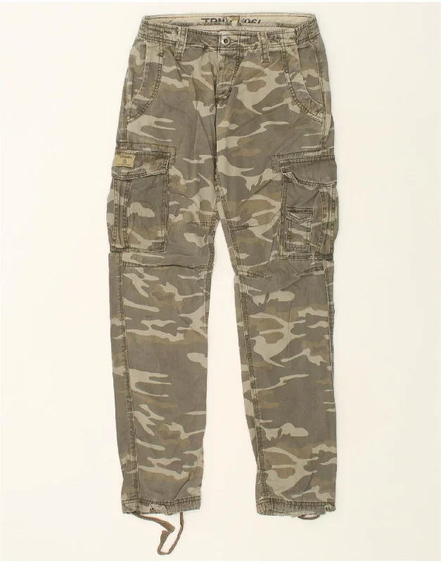 TERRANOVA Womens Slim Cargo Trousers IT 44 Medium W30 L31 Beige Camouflage Trousers Brand Named TERRANOVA Womens Slim Cargo Trousers IT 44 Medium W30 L31 Beige Camouflage Trousers Brand Named