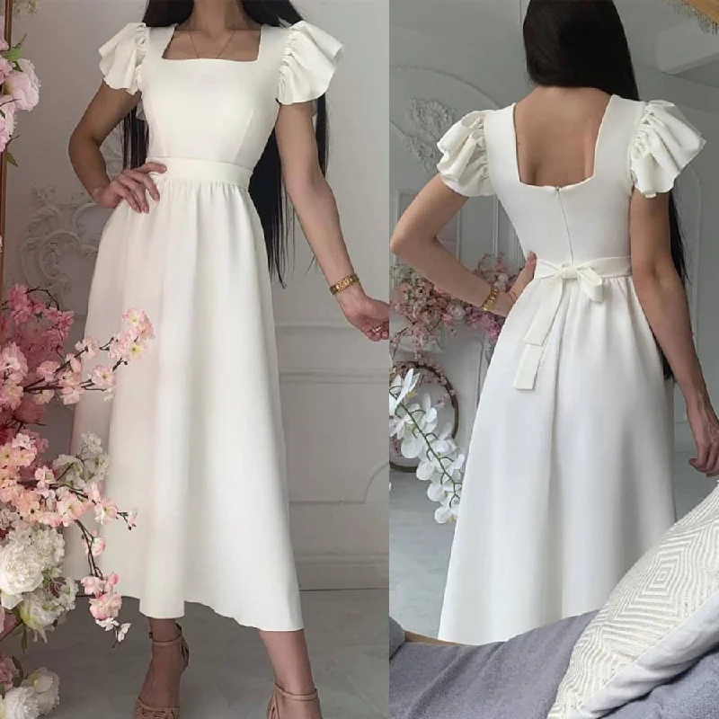 2020 wedding party dresses chiffon white boat neck vintage bridesmaid dresses short 2021 Tunics Trendy modern 2020 wedding party dresses chiffon white boat neck vintage bridesmaid dresses short 2021 Tunics Trendy modern