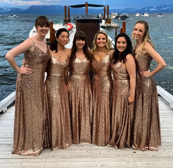2021 bridesmaid dresses long v neck rose gold sparkly cheap wedding party dresses 2022 Glittery Long Formal 2021 bridesmaid dresses long v neck rose gold sparkly cheap wedding party dresses 2022 Glittery Long Formal