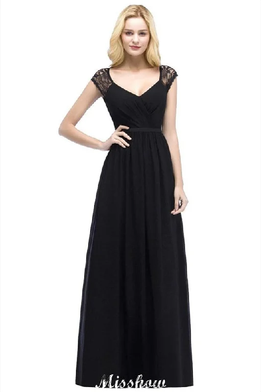 A-Line Chiffon Bridesmaid Dresses Scoop Cap Sleeves Wedding Party Dress Tunics Review highly A-Line Chiffon Bridesmaid Dresses Scoop Cap Sleeves Wedding Party Dress Tunics Review highly