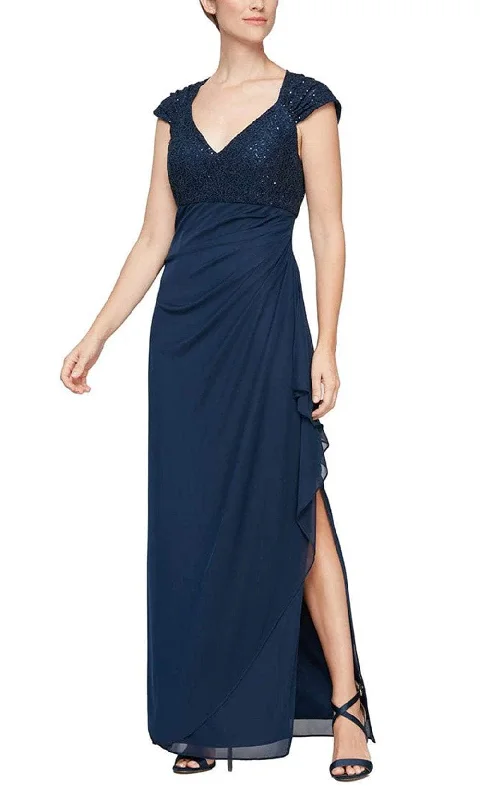 Alex Evenings 82122470 - Cap Sleeve Empire Evening Dress Tunics Print Colorful
