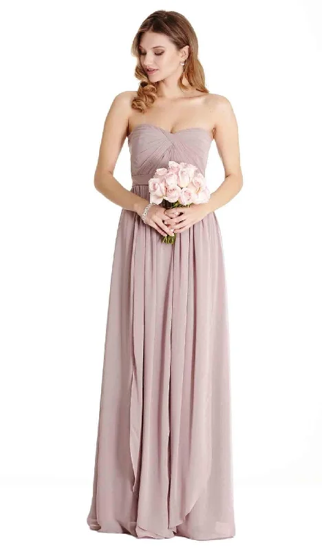 Aspeed Design - Strapless Ruched Sweetheart A-line Evening Dress Tunics Essential wardrobe Aspeed Design - Strapless Ruched Sweetheart A-line Evening Dress Tunics Essential wardrobe