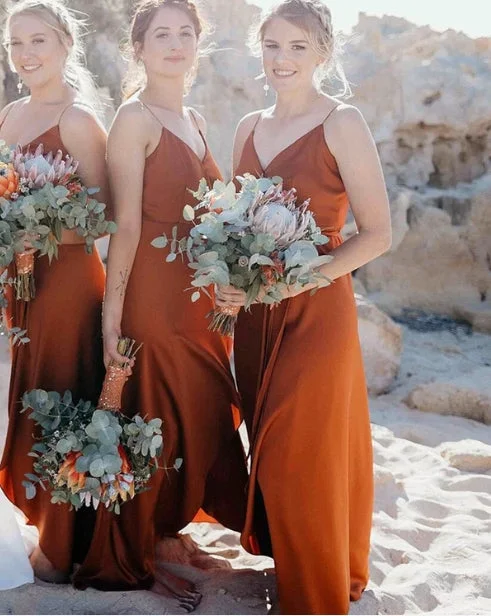 Beach Bridesmaid Dresses Spaghetti Straps V Neck Split Simple Wedding Guest Party Dresses Tunics Prom sequined Beach Bridesmaid Dresses Spaghetti Straps V Neck Split Simple Wedding Guest Party Dresses Tunics Prom sequined