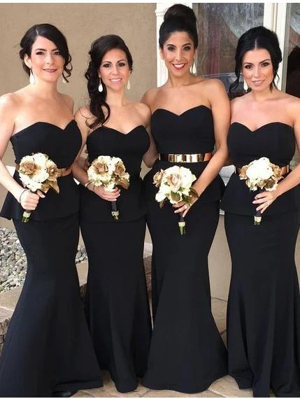 black bridesmaid dresses long mermaid sweetheart neck elegant simple wedding party dresses 2021 Tunics Denim casual black bridesmaid dresses long mermaid sweetheart neck elegant simple wedding party dresses 2021 Tunics Denim casual