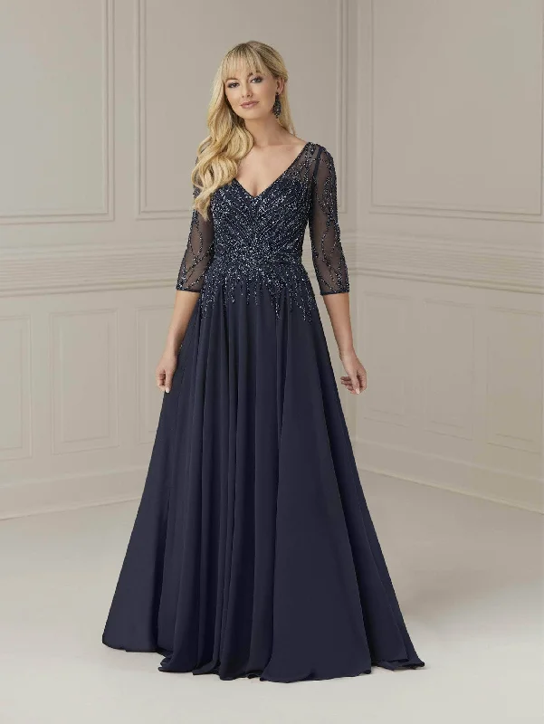 Christina Wu Elegance - 17109 Illusion Back Evening Dresses Shift Classic Vintage