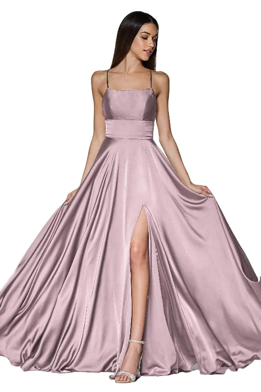 Cinderella Divine - Straight Across A-Line Evening Dress CJ527 - 1 pc Dusty Rose In Size 16 Available Boatneck Modish Everyday Cinderella Divine - Straight Across A-Line Evening Dress CJ527 - 1 pc Dusty Rose In Size 16 Available Boatneck Modish Everyday