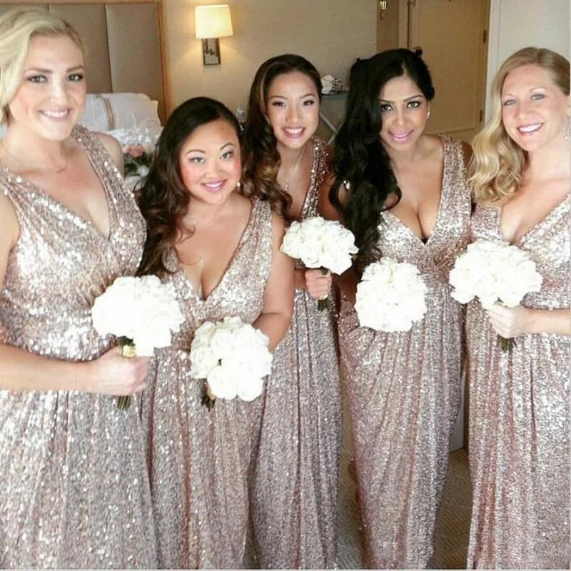 gold sequin bridesmaid dresses long sparkly mermaid v neck sleeveless cheap wedding party dresses 2021 Tunics Timeless classic gold sequin bridesmaid dresses long sparkly mermaid v neck sleeveless cheap wedding party dresses 2021 Tunics Timeless classic