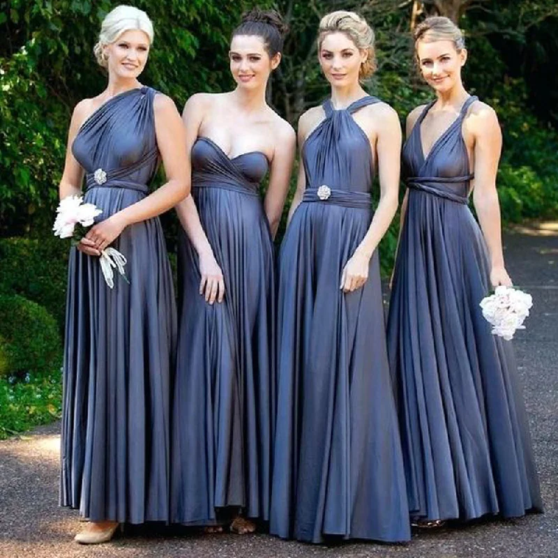 gray bridesmaid dresses long convertible cheap custom wedding party dresses 2021 vestido de fiesta Tunics Brand named gray bridesmaid dresses long convertible cheap custom wedding party dresses 2021 vestido de fiesta Tunics Brand named