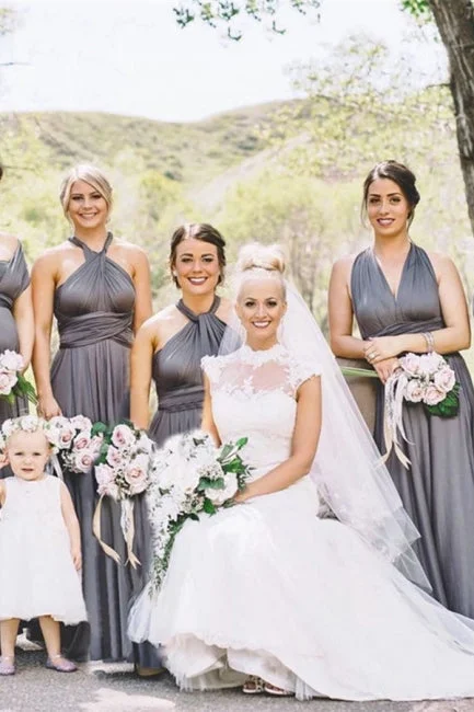 infinite gray bridesmaid dresses long convertible cheap custom wedding party dresses 2021 Tunics Practical durable infinite gray bridesmaid dresses long convertible cheap custom wedding party dresses 2021 Tunics Practical durable