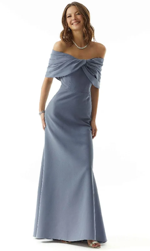 MGNY by Mori Lee 73027 - Draped Off Shoulder Evening Dress Tunics Review highly