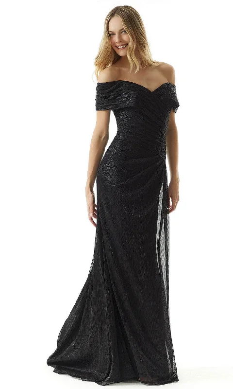 MGNY by Mori Lee 73029 - Metallic Off Shoulder Evening Dress Tunics Chinos classic