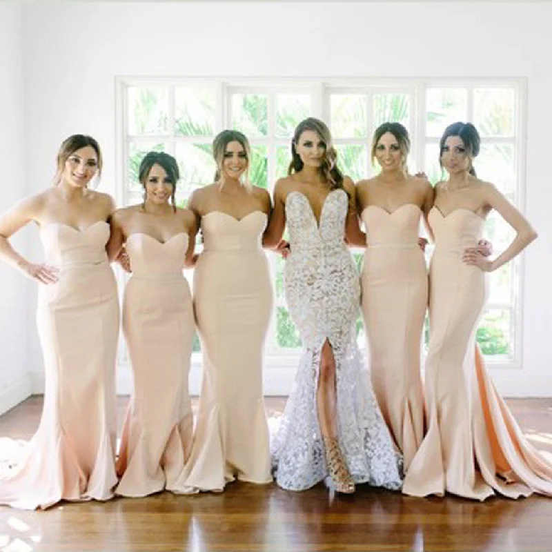 New Arrival Sweet Heart Mermaid Sexy Long Wedding Party Dresses For Maid of Honor, WG113 Tunics Velvet soft New Arrival Sweet Heart Mermaid Sexy Long Wedding Party Dresses For Maid of Honor, WG113 Tunics Velvet soft