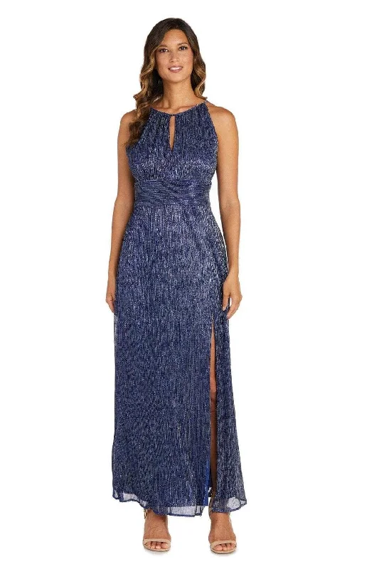 R&M Richards 9283 - Halter Slit Evening Dress Tunics Stylish modern
