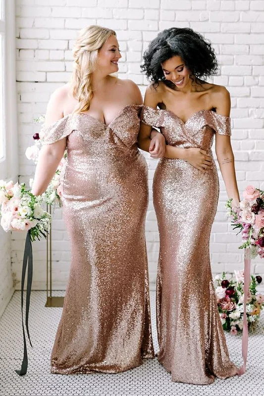rose gold bridesmaid dresses long off the shoulder mermaid sparkly cheap wedding party dress 2021 empire Waist empire rose gold bridesmaid dresses long off the shoulder mermaid sparkly cheap wedding party dress 2021 empire Waist empire