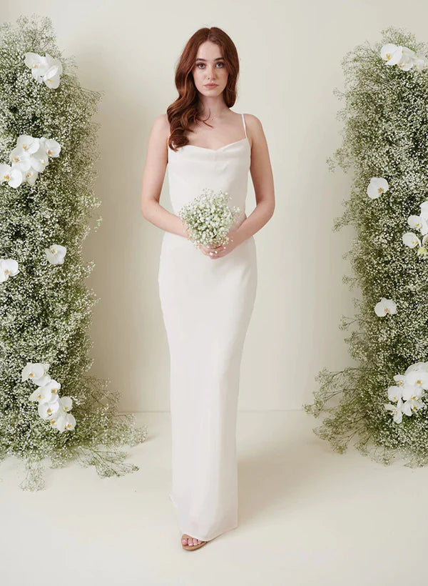 Sheath/Column Spaghetti Straps Floor-Length Long Bridesmaid Dresses Evening Dress Tunics Versatile stylish Sheath/Column Spaghetti Straps Floor-Length Long Bridesmaid Dresses Evening Dress Tunics Versatile stylish