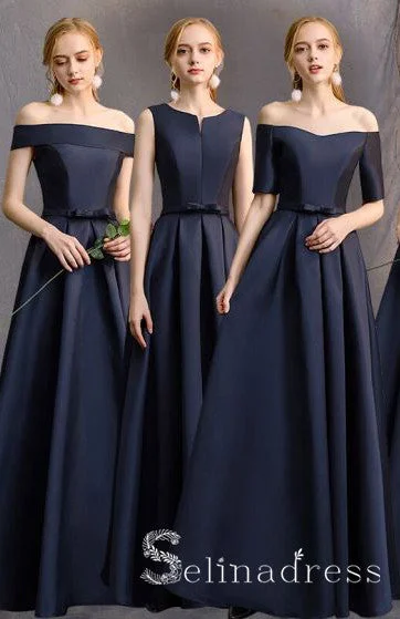 Simple Navy Blue A-Line Princess Bridesmaid Dresses Backless Long Wedding Party Dresses BRK010 Tunics Gym athletic Simple Navy Blue A-Line Princess Bridesmaid Dresses Backless Long Wedding Party Dresses BRK010 Tunics Gym athletic