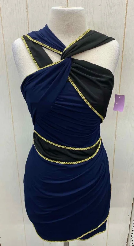 1971 Reiss Navy Womens Size 6 Dress