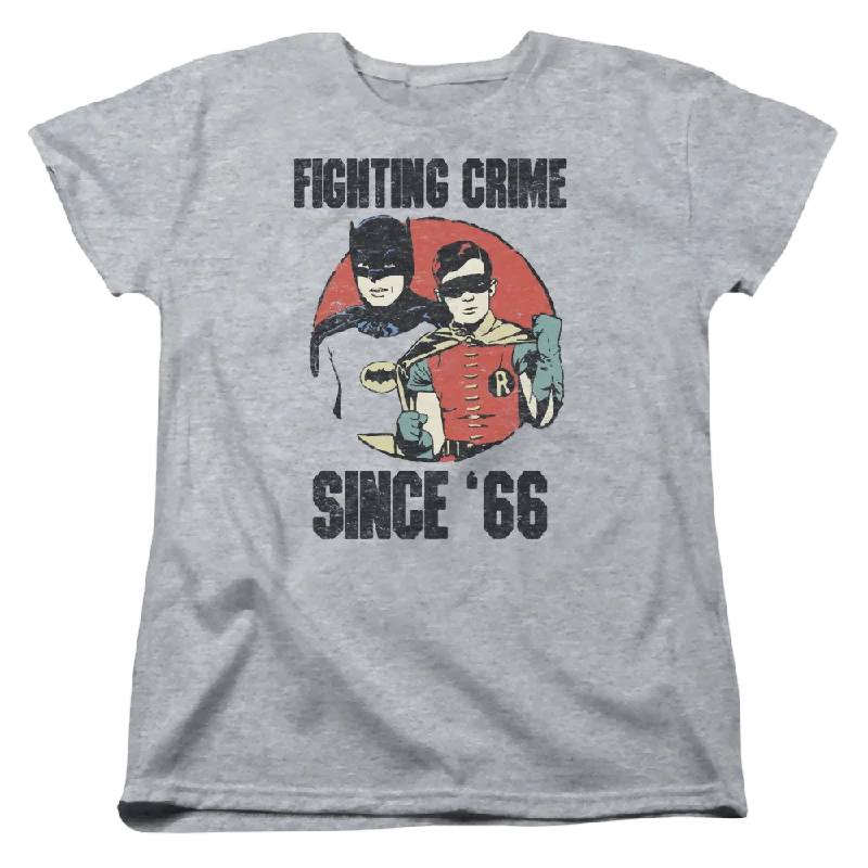 Batman - Classic TV Series Since 66 - Women's T-Shirt Zippered Front Buttoned Front Snap Front Batman - Classic TV Series Since 66 - Women's T-Shirt Zippered Front Buttoned Front Snap Front