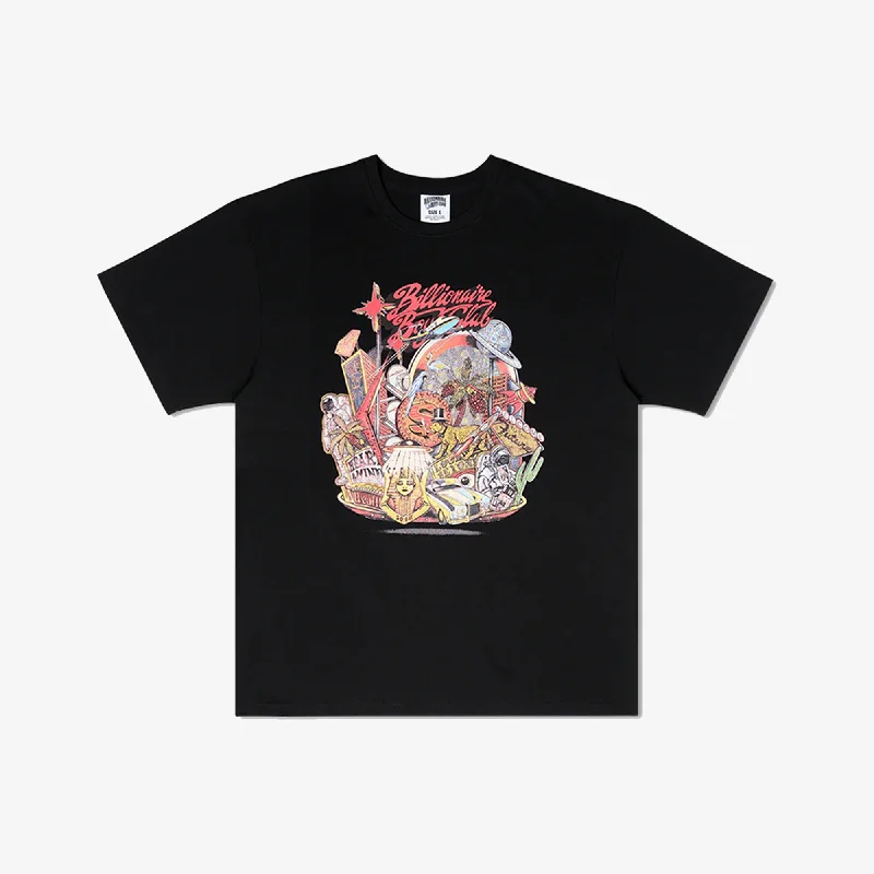 BILLIONAIRE BOYS CLUB | BB FLOATING CITY SS TEE { BLACK Lace Blend Ribbed Blend Corduroy Blend BILLIONAIRE BOYS CLUB | BB FLOATING CITY SS TEE { BLACK Lace Blend Ribbed Blend Corduroy Blend