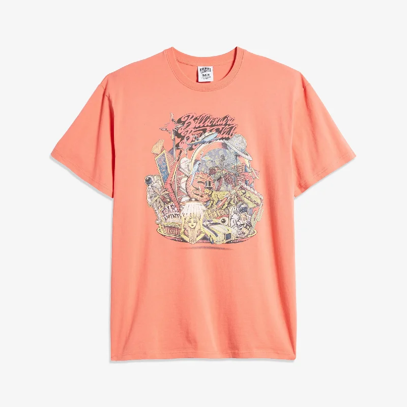 BILLIONAIRE BOYS CLUB | BB FLOATING CITY SS TEE { PORCELAIN ROSE Elasticated Padded Insulated BILLIONAIRE BOYS CLUB | BB FLOATING CITY SS TEE { PORCELAIN ROSE Elasticated Padded Insulated