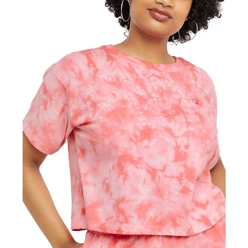 Champion Womens Logo Fitness Shirts & Tops Terry Blend Velvet Blend Canvas Blend