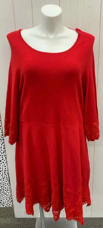Charter Club Red Womens Size 3X Dress