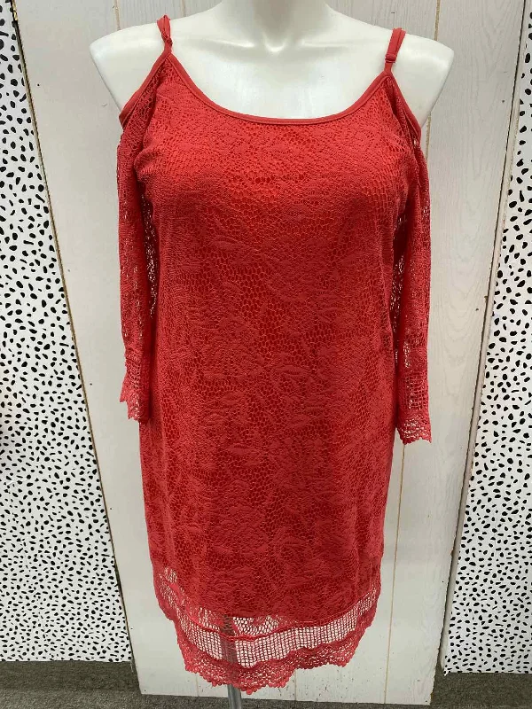 Fire Los Angeles Coral Womens Size 14 Dress