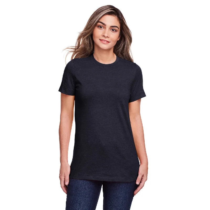 Gildan Women's Navy Mist Softstyle CVC T-Shirt Cashmere Blend Cotton Blend Poly Blend Gildan Women's Navy Mist Softstyle CVC T-Shirt Cashmere Blend Cotton Blend Poly Blend