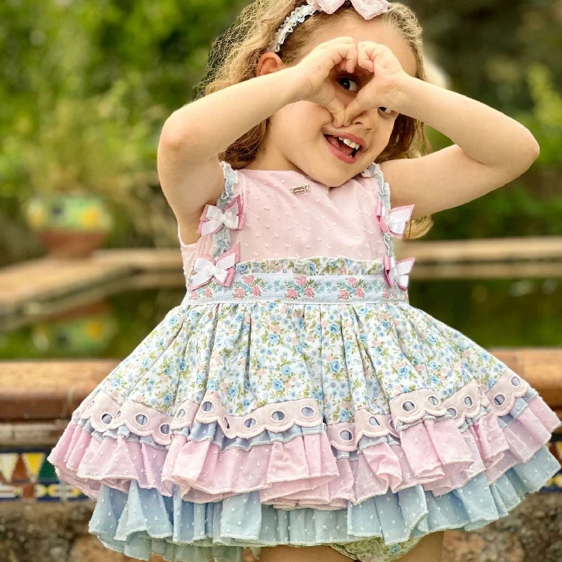 LA AMAPOLA - Celeste Baby Dress - Pink