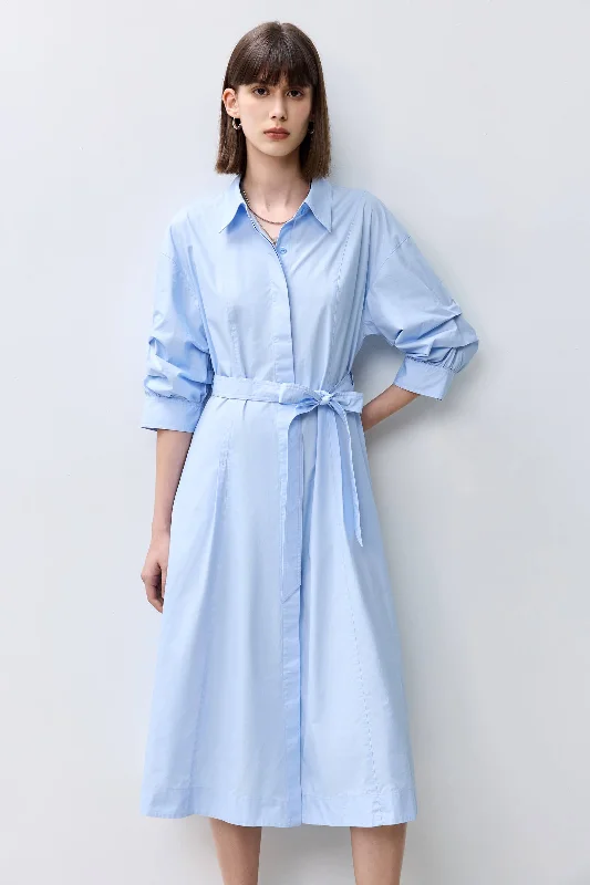 LILY Everyday Commuting Fashion Belt Dress
