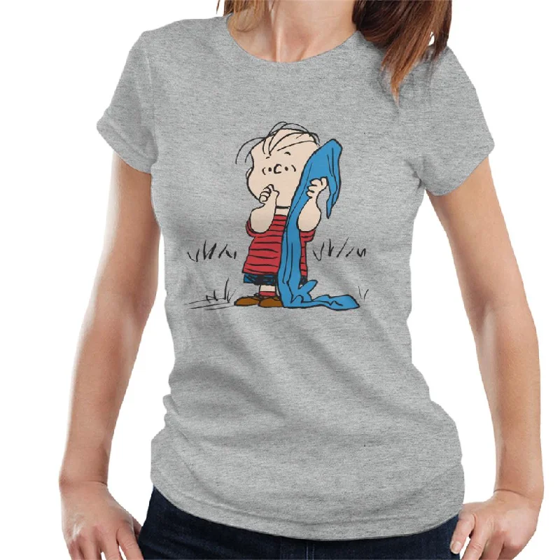 Peanuts Linus Van Pelt Women's T-Shirt Plaid T-Shirt Polka Dot Checkered