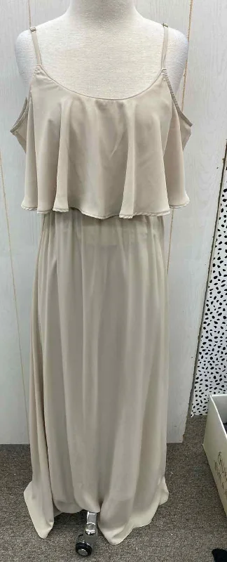 Show Me Your MUMU Beige Womens Size 6 Dress