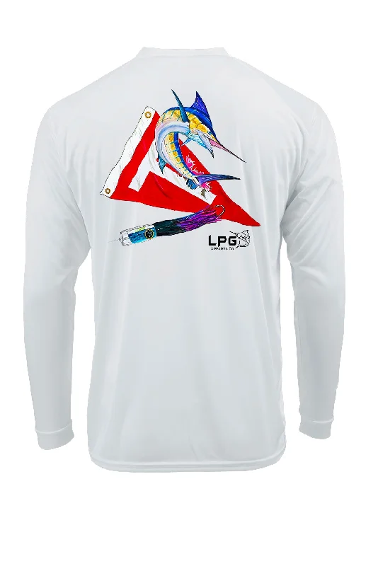 LPG Apparel Co. Tag & Release Marlin Performance UPF 50+ T-Shirt Spandex Blend Rayon Blend Denim Blend LPG Apparel Co. Tag & Release Marlin Performance UPF 50+ T-Shirt Spandex Blend Rayon Blend Denim Blend