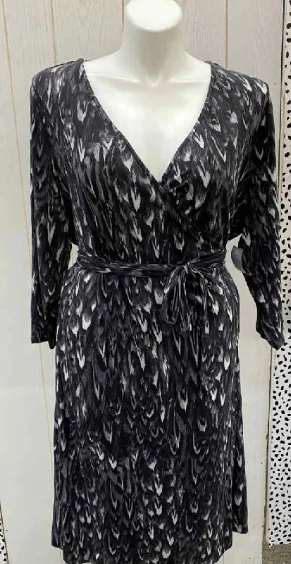 Talbots Gray Womens Size 3X Dress