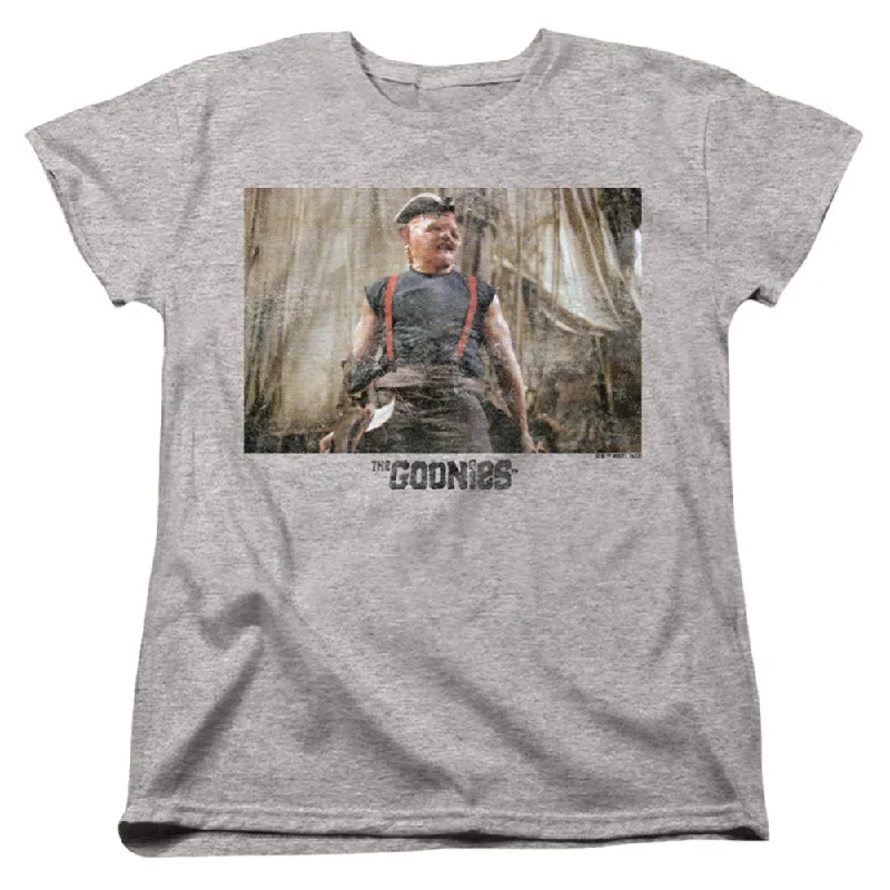The Goonies Sloth 1 Women's 18/1 Cotton Short-Sleeve T-Shirt Zippered Buttoned Snapped The Goonies Sloth 1 Women's 18/1 Cotton Short-Sleeve T-Shirt Zippered Buttoned Snapped